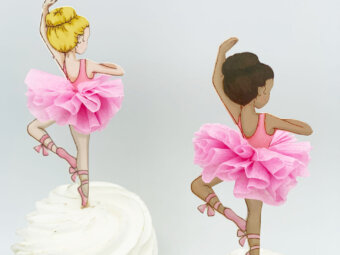 DIY Ballerina Cupcake Toppers