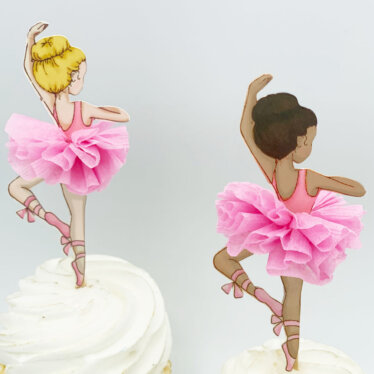 DIY Ballerina Cupcake Toppers