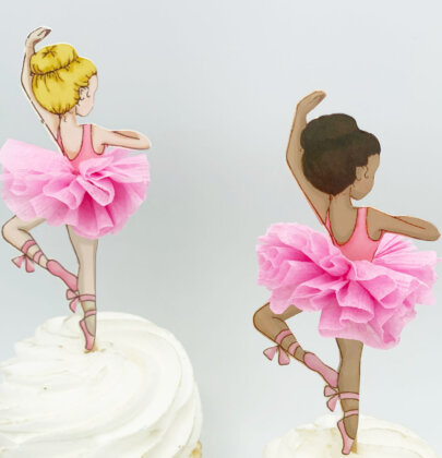 DIY Ballerina Cupcake Toppers