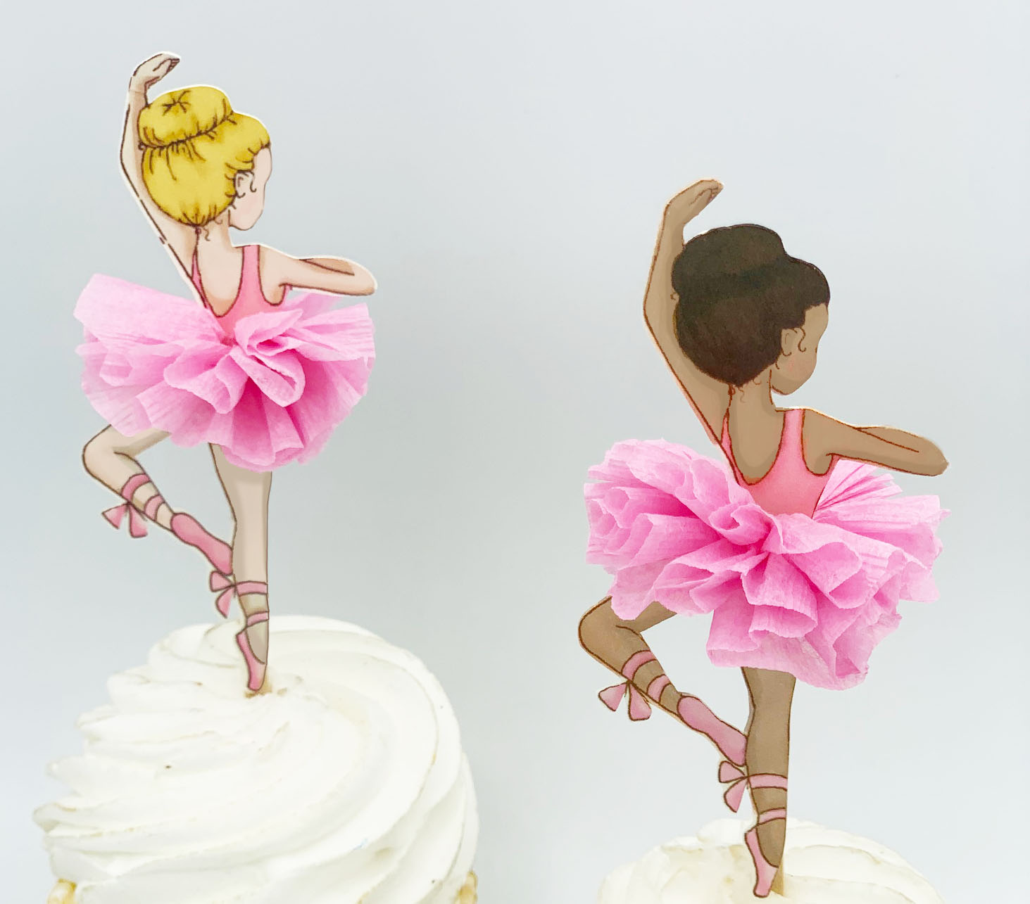 ballerina cupcake toppers